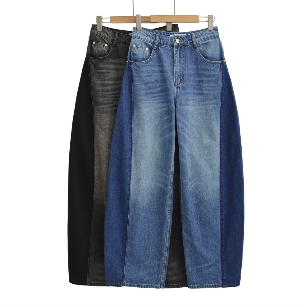 Wide Leg Trouser 70S - MsChuh Street Style Jeans Loose Wide