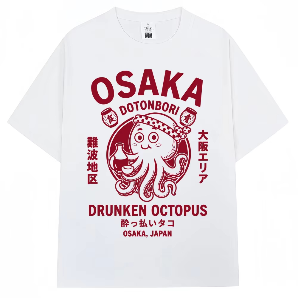 Vintage Fashion Osaka - Japanese Style Osaka Drunken Octopus Graphic