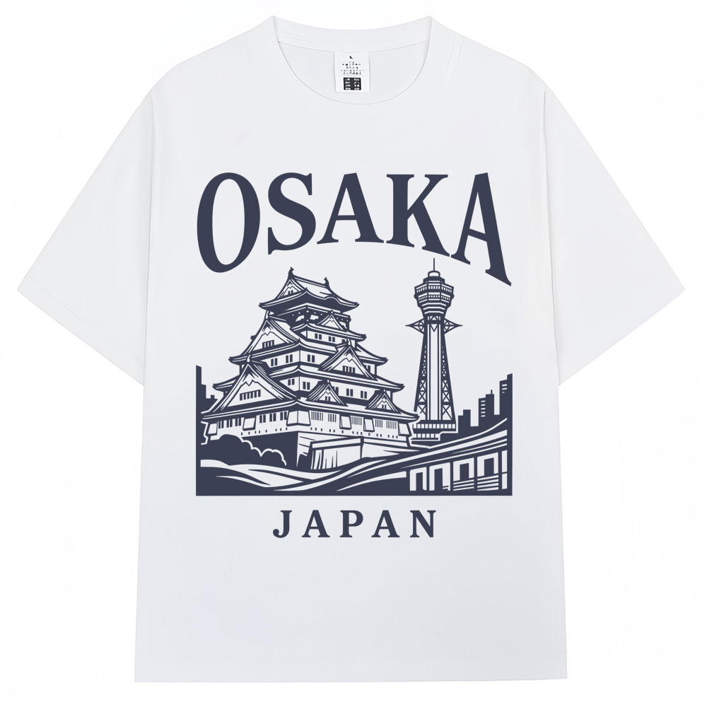 Vintage Fashion Osaka - Japanese Style Osaka Print T-shirts Travel