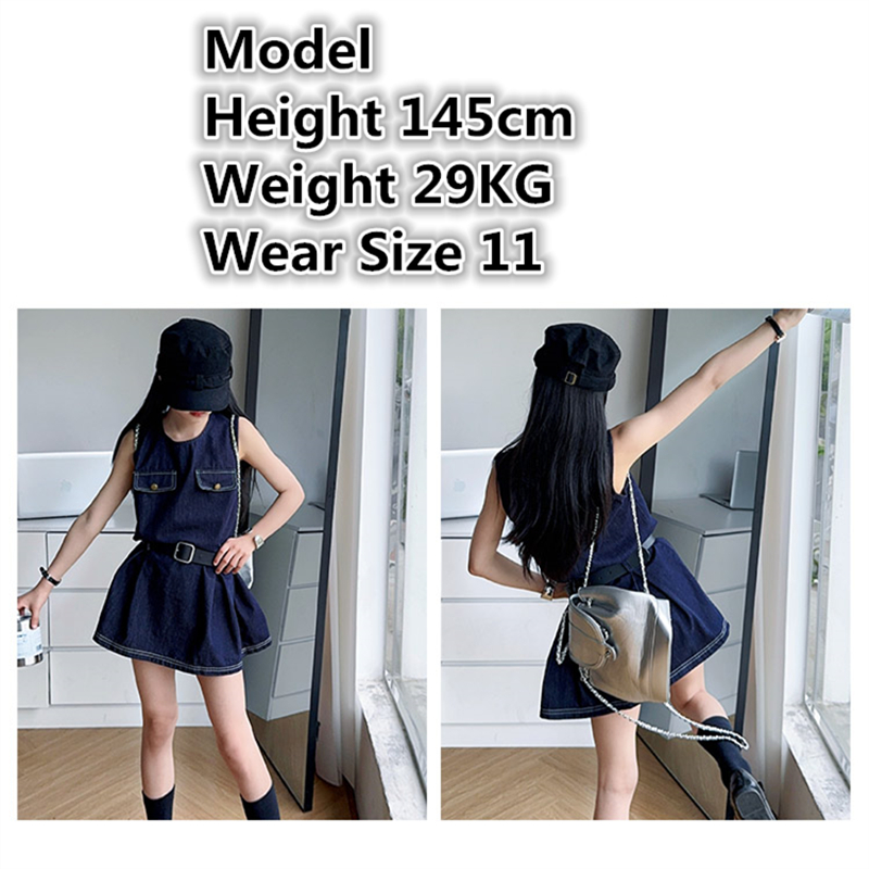Stylish Kids Fashion Denim Bod - Vintage Fashion Girl 评论和价格
