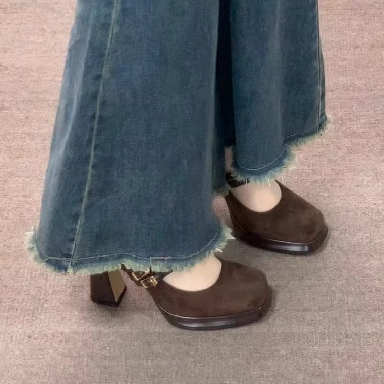 Vintage Thick High Women Mary  - Vintage Fashion Girl 评论和价格