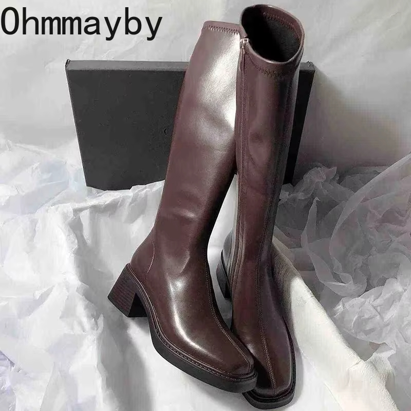 Vintage Thick Heel Women Knee  - Vintage Fashion Ladies 评论和价格