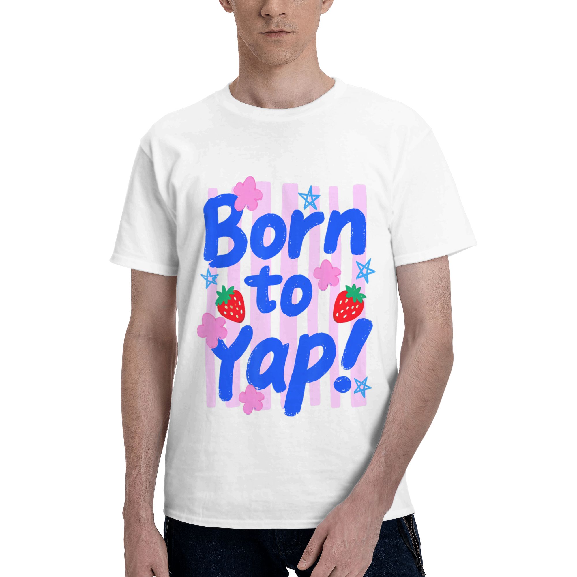 Preppy Born to Yap Stripes Fun - Vintage Fashion Gen Z 评论和价格