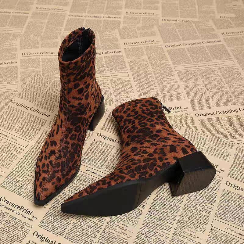 New Low Heel Women Mordern Ank - Vintage Fashion Ladies 评论和价格