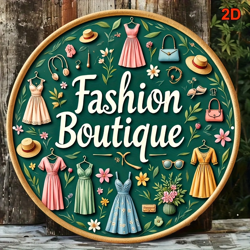 Vintage Fashion Metal Wall Sig - Vintage Fashion Store 评论和价格