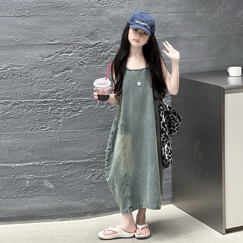 Vintage Blue Children Girls Hi - Vintage Fashion Girl 评论和价格