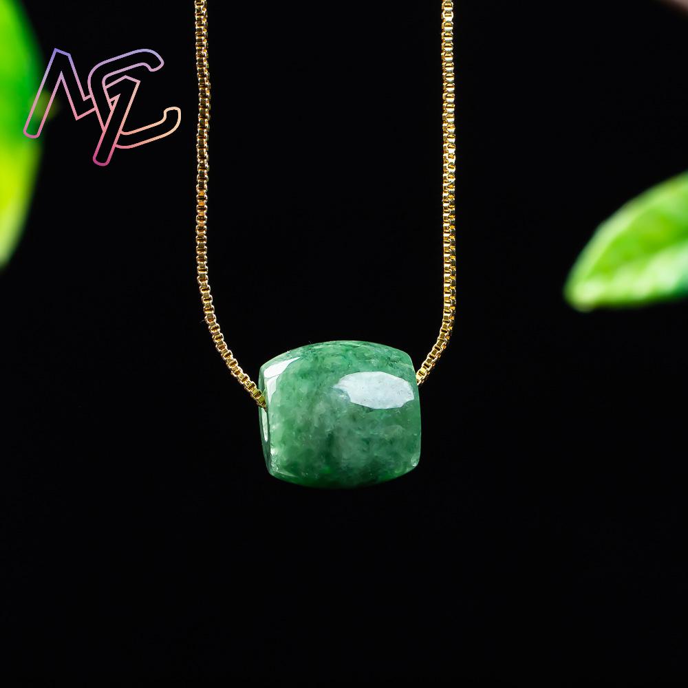 Natural Real Jade Bead Pendant - Vintage Fashion Designer 评论和价格