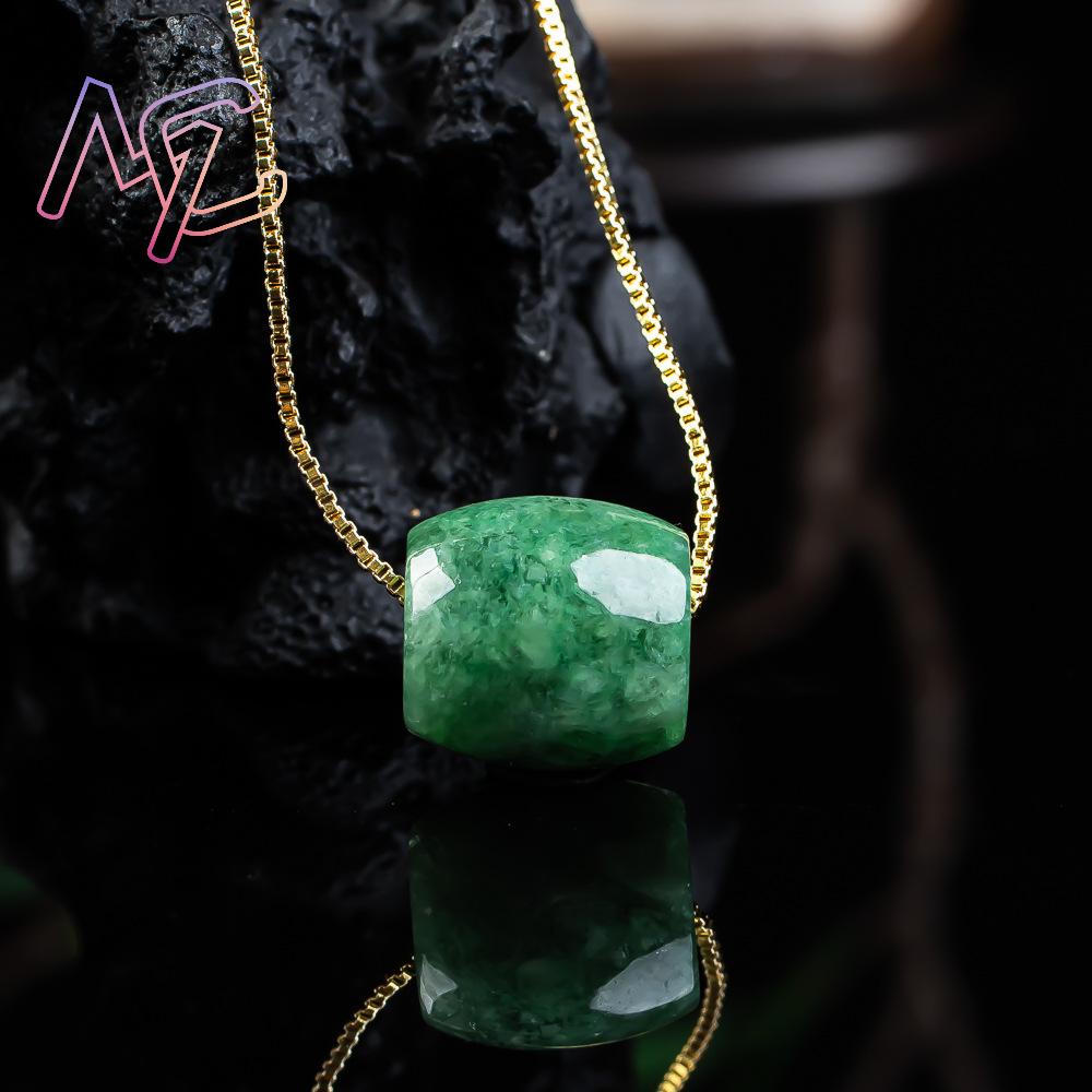 Natural Real Jade Bead Pendant - Vintage Fashion Designer 评论和价格