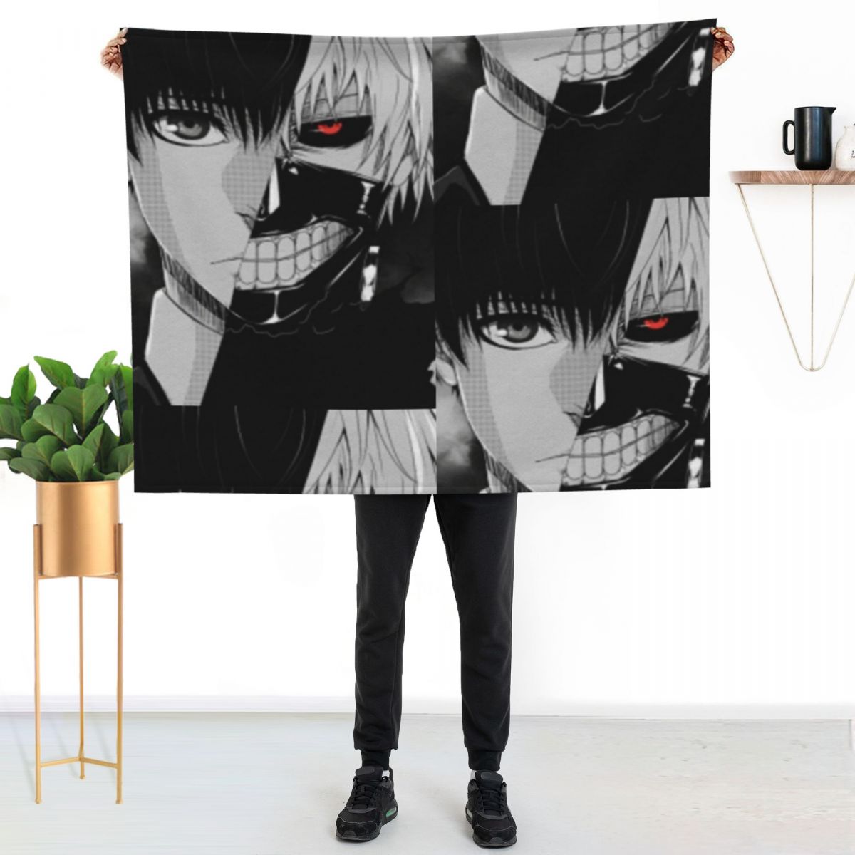 Ken Kaneki Throw Blanket Plaid - Vintage Ken Fashion 评论和价格