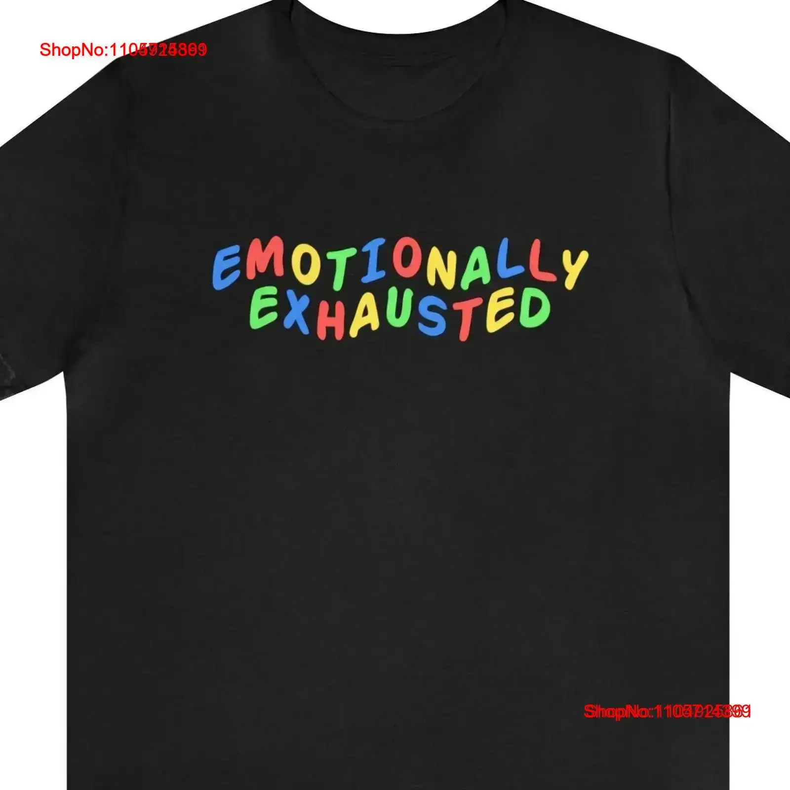 Funny T Shirt Emotionally Exha - Vintage Fashion Gen Z 评论和价格