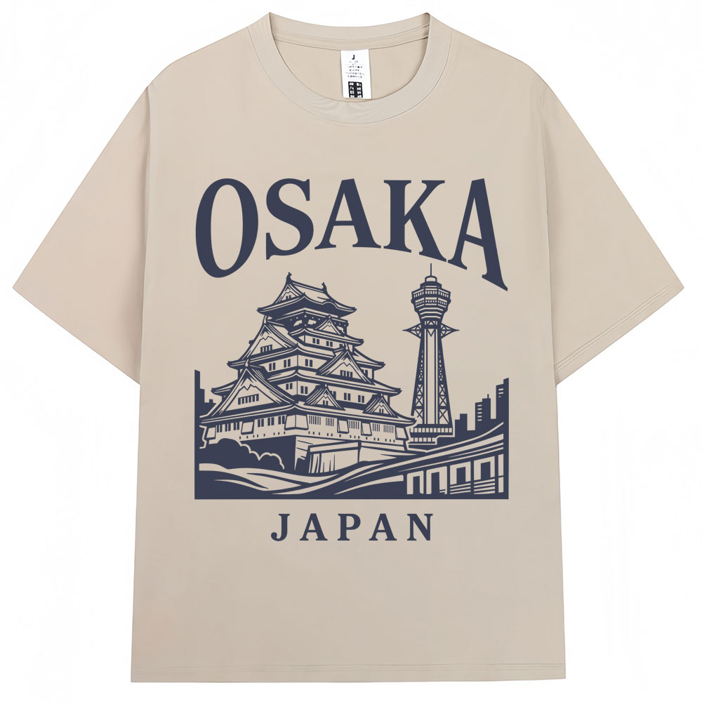 Japanese Style Osaka Print T-s - Vintage Fashion Osaka 评论和价格
