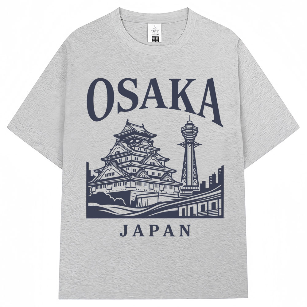 Japanese Style Osaka Print T-s - Vintage Fashion Osaka 评论和价格