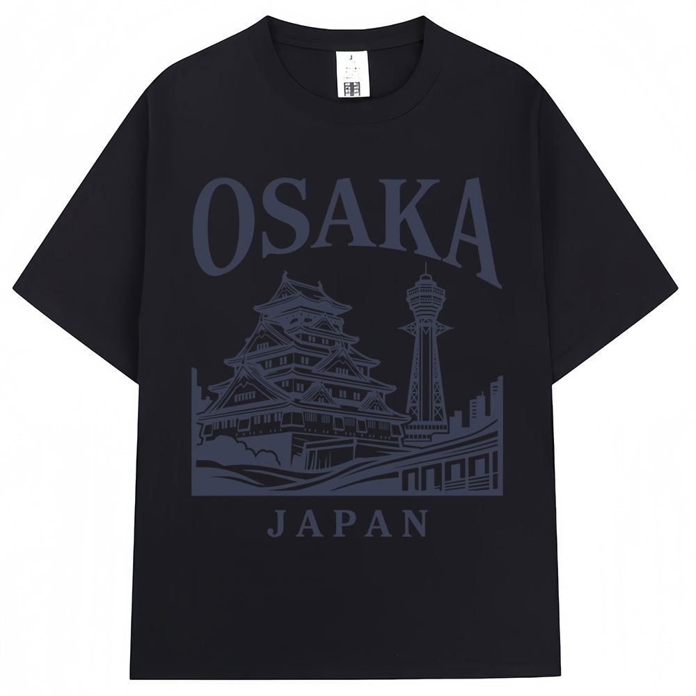 Japanese Style Osaka Print T-s - Vintage Fashion Osaka 评论和价格